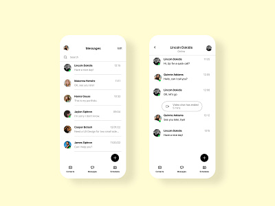 #DailyUI013 Direct Messaging app daily ui design figma ui