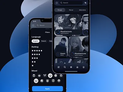 LIBA / a small piece of my future presentation app application figma library mobile ui ui kit ux uxui