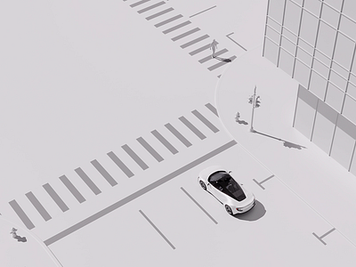 City Drive Scene Animation EV Car CG/3D 3d animation app automotive brand car cg concept design drive hmi interaction interface motion ui uiux ux