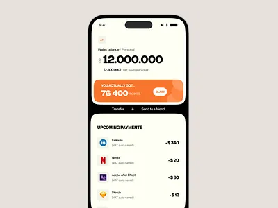 Money Squirrel - Home amount app bank banner branding colors design finance home illustration logo money payment product design sidebar transaction ui ux