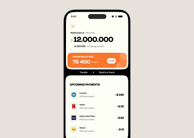 Money Squirrel - Home amount app bank banner branding colors design finance home illustration logo money payment product design sidebar transaction ui ux