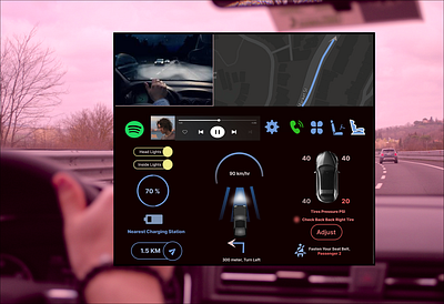 Car Interface - app design ui