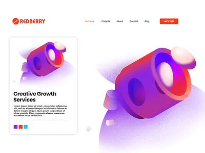 Creative Growth Services art branding bright colorful design illustration neon ui vector