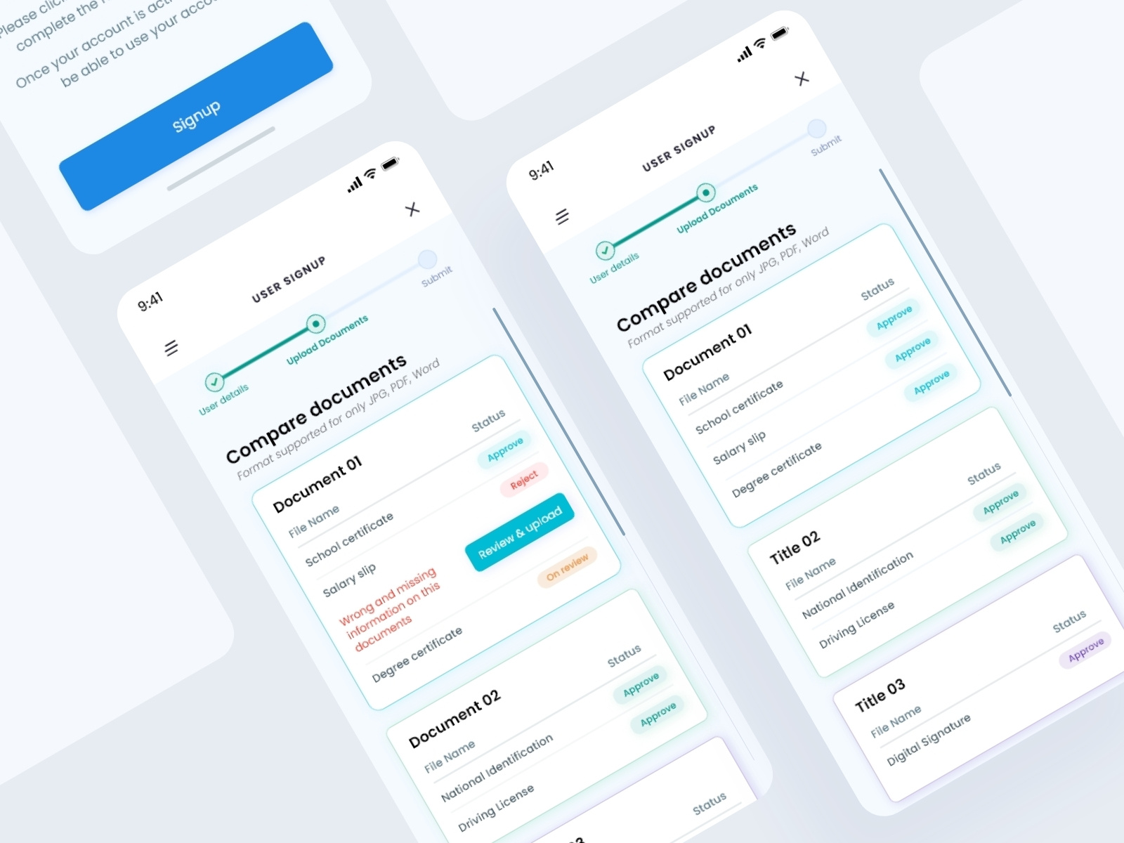 My interview task Mobile UI/UX design screen by Omkar Bhatula on Dribbble