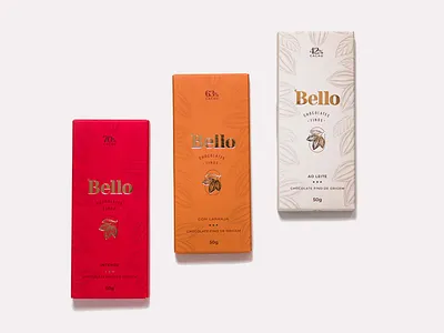 Bello Chocolate brand brand development branding chocolate cpg design graphic design illustration logo packaging vector