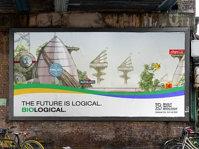 The Future is BioLogical advertising branding conference design event identity logo typography urban