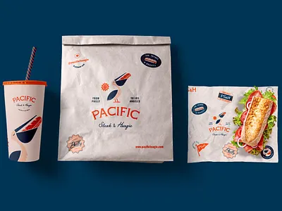 Sandwich shop brand development branding consumer goods cpg custom design food graphic design illustration logo logo design packaging restaurant sandwiches