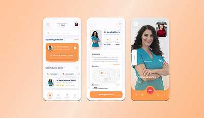 Online Dr Consultant App app application design design app doctor figma graphic landing page logo mobile typography ui user user experince user interface user reaserch ux web design xd