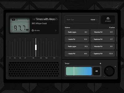 Digital Radio Illustration art create creative creativity design draw illustrate illustration minimal product design sketch ui uidesign uiux user interface design ux design uxdesign