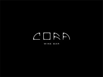 Logotype → CORA branding concept logo logodesign logotype typography wine wine bar