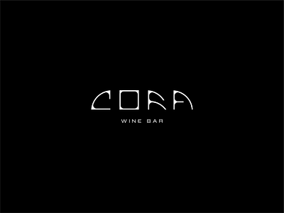 Logotype → CORA branding concept logo logodesign logotype typography wine wine bar