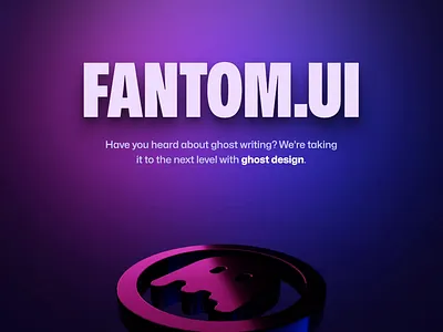 Fantom.UI - free Webflow landing page 3d modeling ai animation blender darkmode lottie scroll animation ui webflow