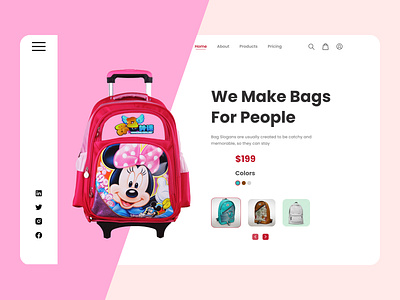 School Bag Landing Page Design bag bag landing page bag ui design bag ux design bag website bags best bag collage bag design landing page school school bag ui ui design uiux uiux design ux ux design web design world