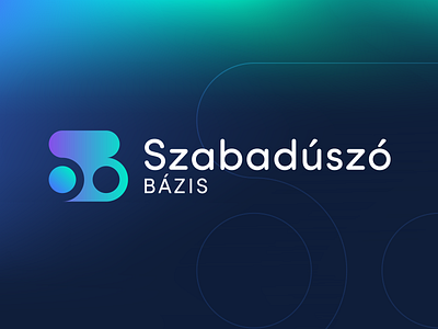 Logo Design & Identity - Szabadúszó Bázis blue brand brand identity branding colorful corporate identity design futuristic gradient graphic design illustration illustrator logo logo design modern ocean professional technology vector water