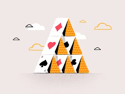 House of cards agency branding disruptivebrand drawing graphic design illustration
