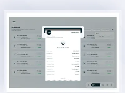 Transaction Receipt design fintech minimal product design receipt transaction ui uidesign uiux user interface design ux design uxdesign