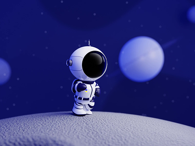 3D Astronaut 3d aliens animation art astro astronaut cartoon character cosmonaut design explorer illustration interstellar motion planet rocket space ui
