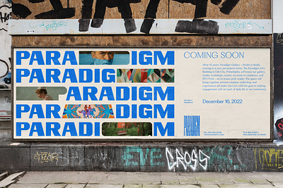 Paradigm Gallery + Studio art gallery art studio artists branding custom typography identity design philadelphia typography variable identity