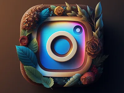3D Logo Instanture 3d fyp organic trend