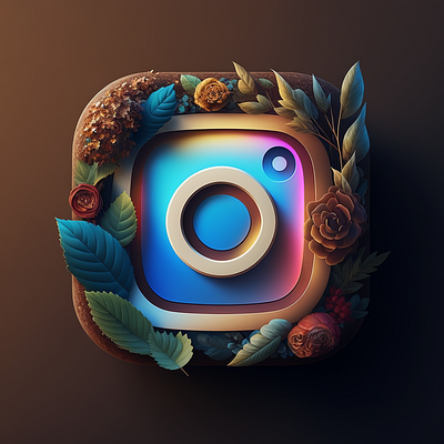 3D Logo Instanture 3d fyp organic trend