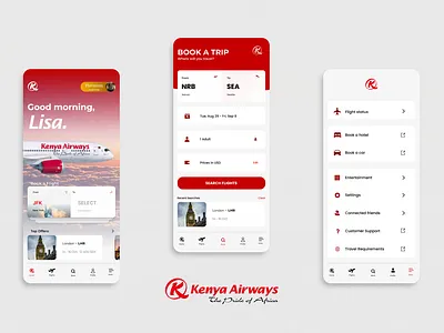 Kenya Airways App Prototype airline design kenya airways product design ui uiux