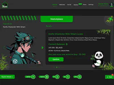 Gaming Ui/UX Design character design game design game ui ux design gaming ui hero area design landing page design landing page ui ui ui ux design ui design website