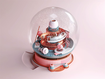 Yoox: Make A Wish 3d 3danimation 3dart animation b3d blender branding c4d cinema4d design ecommerce fashion holiday illustration isometric loop motion render snow snowball