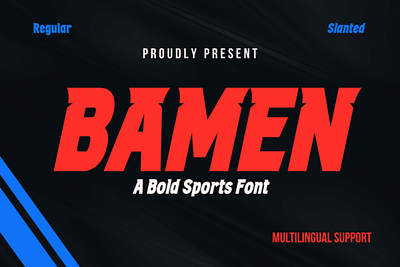 Bamen Font 3d animation branding font graphic design logo motion graphics ui