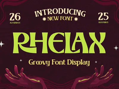 Rhelax Font 3d animation branding font graphic design logo motion graphics ui