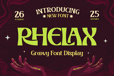 Rhelax Font 3d animation branding font graphic design logo motion graphics ui