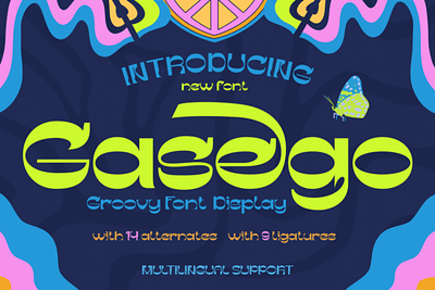 Gasego Font 3d animation branding graphic design logo motion graphics ui