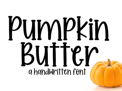 Pumpkin Butter Font 3d animation branding font graphic design logo motion graphics ui