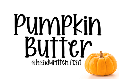 Pumpkin Butter Font 3d animation branding font graphic design logo motion graphics ui