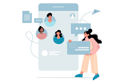 Social media branding design flatcharakter flatillustration flatvector freelanceillustrator graphic design graphics illustration socialmedia socialmediaillustration ui