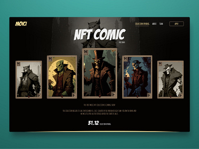 MOICI: Collection Openig art card deck cards character design comic crypto dark draw drawing fanart fantasy game graphic design graphic novel illustration landing page nft p2e uiux web design