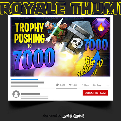 Clash royale thumbnail designed by nafaydesigner. anime attractive designs christmas design designs fiverr gaming thumbnails graphic design posts reelcovers socialmedia thumbnaildesigns thumbnails thumbnailscovers videocovers