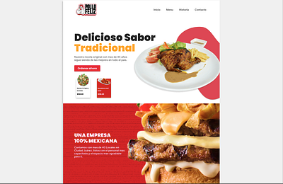 Chicken - Website Design app design chicken delivery design fast food figma food illustration logo mobile restaurant ui