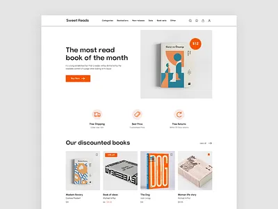 Online bookshop UX/UI design bookshop bookstore creative design e commerce onlinesale ui userexperience userinterface uxui