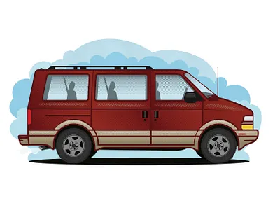 Astro Land astro halftone illustration skillshare van