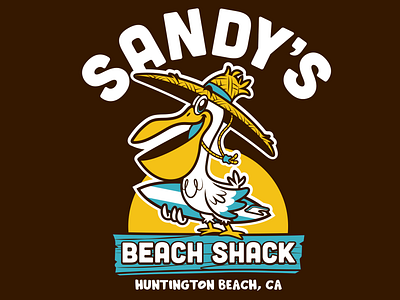 Sandy's Beach Shack branding character design design graphic design illustration logo typography vector