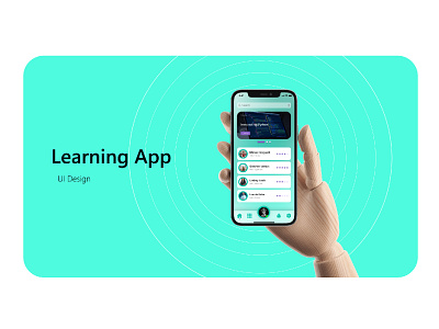 Learning App UI Design home screen learning app product design ui uiux design