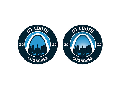 St Louis Badge branding illustration logo vector