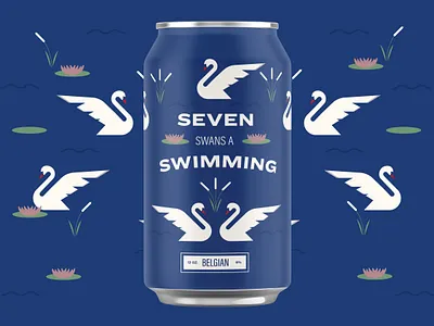 12 Days of Christmas - Day 7 12 days of christmas beer illustration