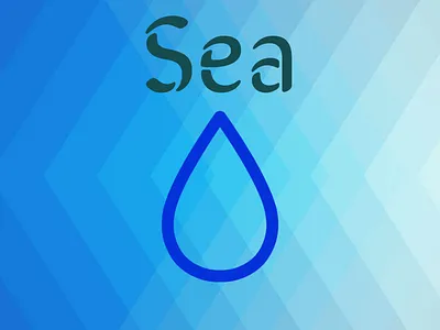 The sea branding design logo typography