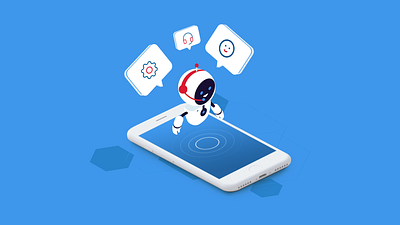 Aquto robot - chatbot graphic design illustration technology ui ux