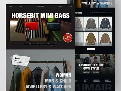 ZUMAIR - Fashion Ecommerce Website apparel beauty bold clothing dark mode e commerce eccomerce elegant fashion fashion website hype landing page landingpage market place streetwear style t shirt web website