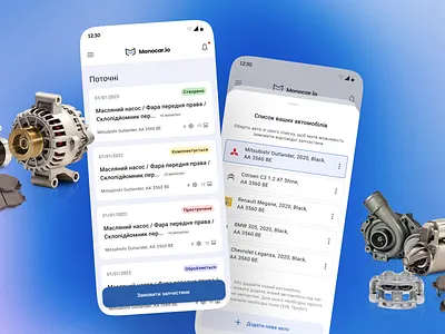 Order Car Parts android app app design application figma material design 3 mobile design ui uiux design ux