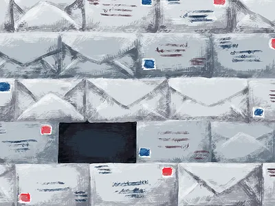 "Dead Letter Office" 2018 design digital editorial gritty illustration illustrator mail