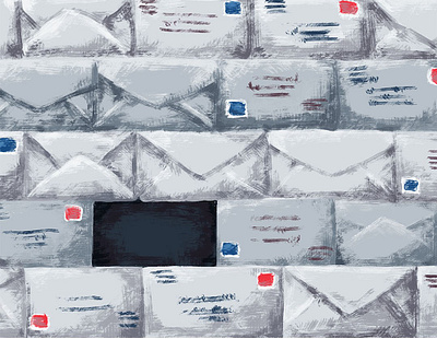 "Dead Letter Office" 2018 design digital editorial gritty illustration illustrator mail