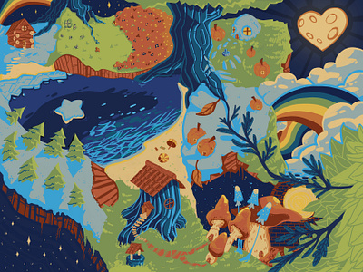 A Year At Once design digital illustration